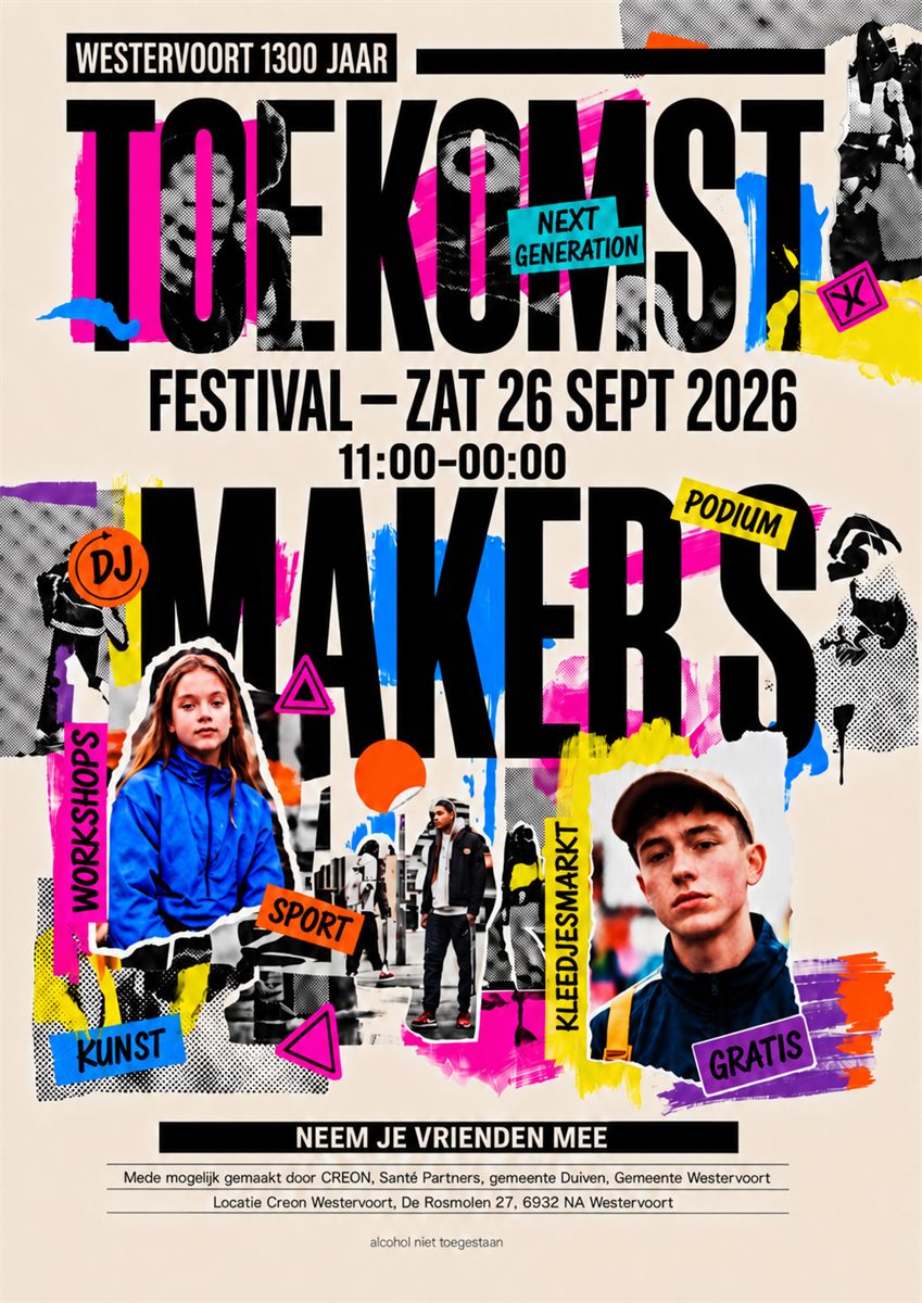 De festivalposter van ToekomstMakers