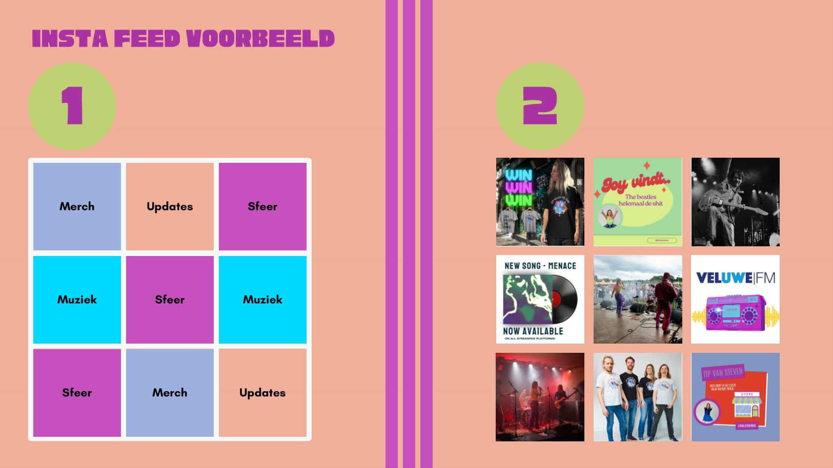 Het uitgewerkte feedplan voor Joy Killed The Duke