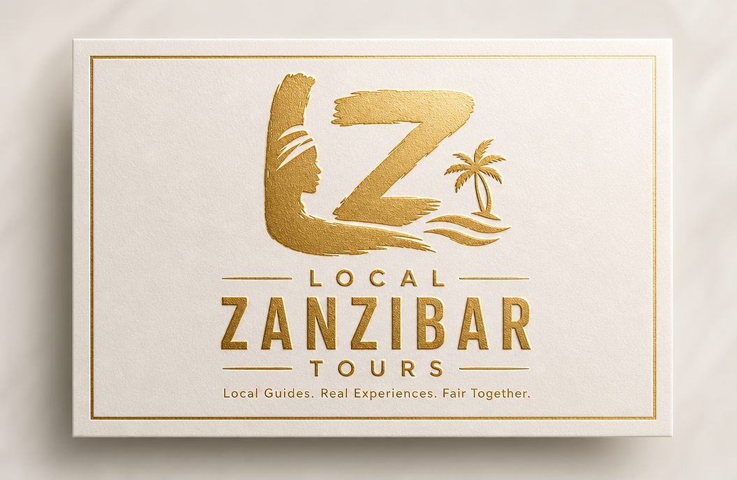 De voorkant van het kaartje van Local Zanzibar Tours